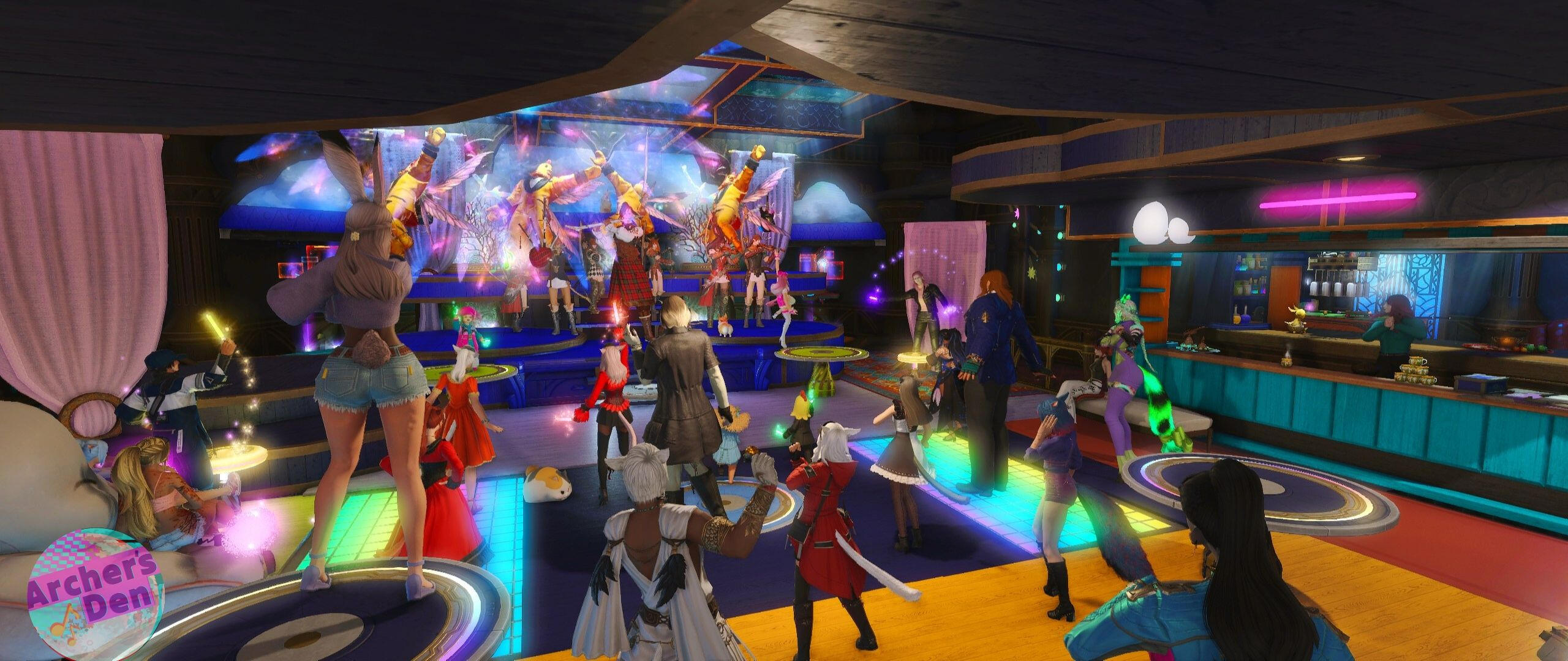 Gnìomh na Nigheanan at an 8-baund baird bash aig Lìmsa ann an Ravana, Materia.